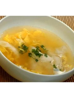 鶏つくねの玉子ワンタンスープ★動画あり★-レシピのメイン写真