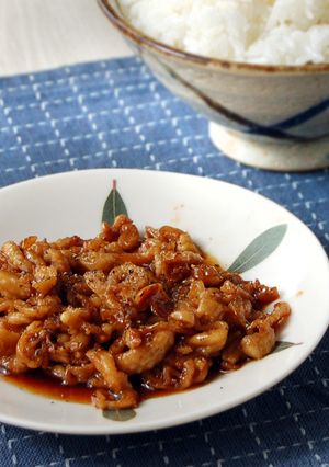レンジで簡単♪甘辛鶏皮のさっぱり煮-レシピのメイン写真