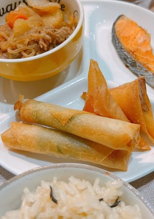 絶品✨簡単‼️ちくわしそマヨ春巻き-レシピのメイン写真