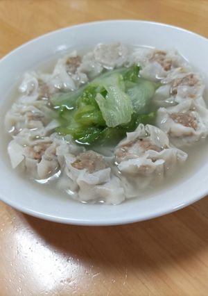 焼売のレタススープ-レシピのメイン写真