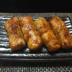 รูปของ 絹揚げの豚巻き生姜焼き