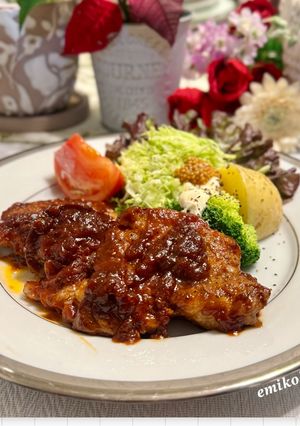 簡単美味しい ポークチャップ🐖-レシピのメイン写真
