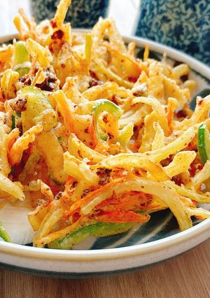 タコスミートとお好きな野菜でかき揚げ-レシピのメイン写真