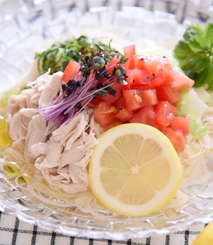 トマト🍅レモン🍋素麺白だしで簡単 by milk＊crown 【クックパッド