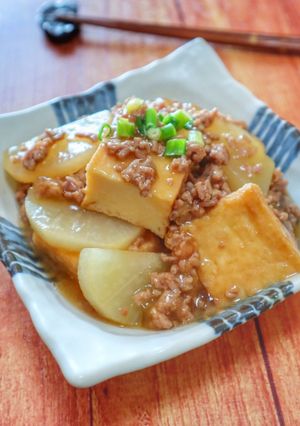 厚揚げ大根のそぼろ中華煮-レシピのメイン写真