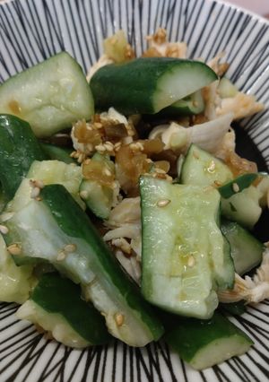 鶏とキュウリ🥒のザーサイ和え-レシピのメイン写真