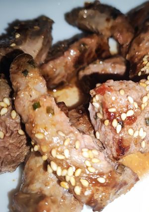 減塩・豚ハラミ焼き-レシピのメイン写真