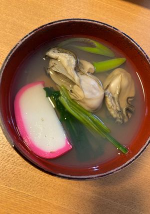 牡蠣のお雑煮-レシピのメイン写真
