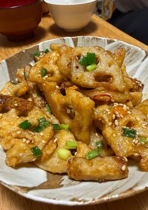 シャキシャキうまうま！甘辛ごぼう蓮根-レシピのメイン写真