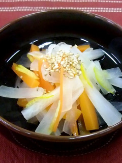 ゆず入り紅白なます(透析食)-レシピのメイン写真