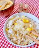 とうもろこしバターしょうゆごはん🌽
