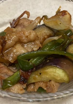 豚バラ肉と玉ねぎの甘辛炒め-レシピのメイン写真