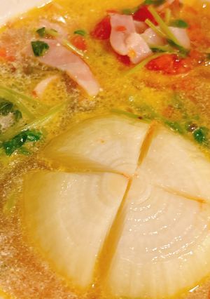 新玉ねぎのトマトコンソメ春雨スープ🧅🍅🌸-レシピのメイン写真