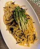 塩コンブと梅干しの簡単和風パスタ