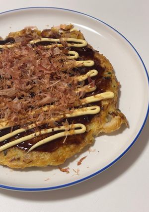 【節約レシピ】オートミールお好み焼き-レシピのメイン写真
