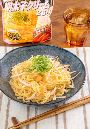 もやしと明太子クリームの和え麺-レシピのメイン写真