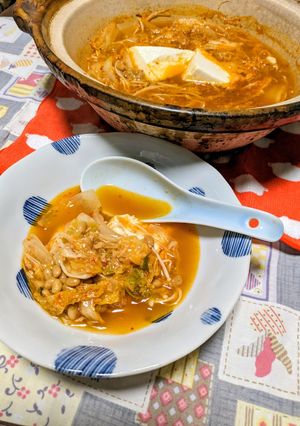 納豆キムチチゲ-レシピのメイン写真