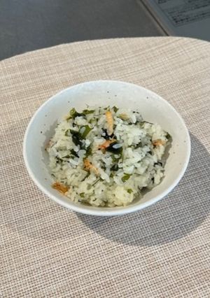 桜えびとわかめの炊き込みご飯-レシピのメイン写真