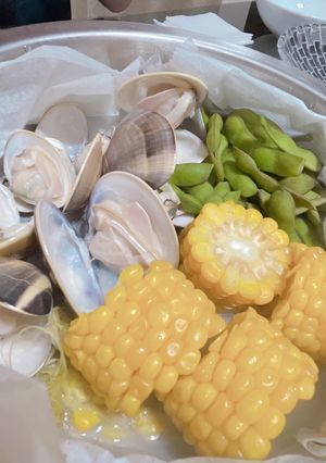 ハマグリと野菜のせいろ蒸し-レシピのメイン写真