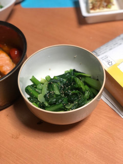 小松菜のソウミシャンタンごま油和え-レシピのメイン写真