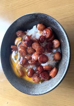 ウィンナー卵かけご飯-レシピのメイン写真