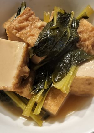 超簡単！厚揚げと小松菜の煮浸し-レシピのメイン写真