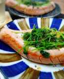 ＊魚肉ソーセージと卵のチーズ照り焼き＊