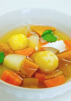 秋野菜のポトフ　栗入り♪ヴィーガン-レシピのメイン写真
