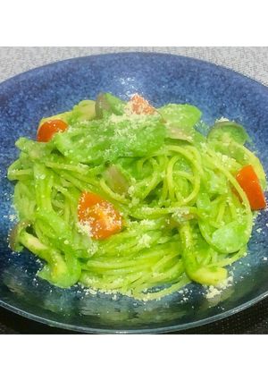 ほうれん草のグリーンクリームパスタ-レシピのメイン写真
