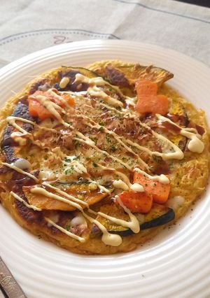 免疫力アップ!野菜だけのお好み焼き-レシピのメイン写真