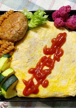 6/25ﾖｯﾁｬﾝ☆オムライス弁当-レシピのメイン写真