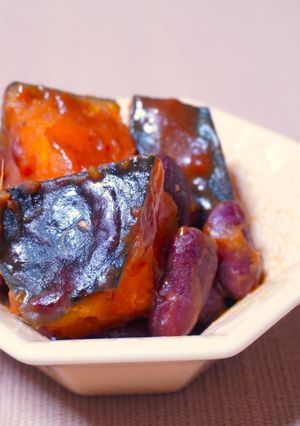 かぼちゃといんげん豆のパパッと煮-レシピのメイン写真