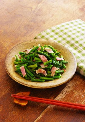 レンジで★アスパラとベーコンの塩胡椒和え-レシピのメイン写真