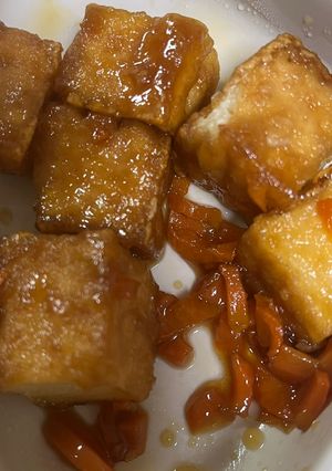 幼児食 人参と厚揚げの照り焼き-レシピのメイン写真