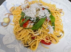 超簡単！香味野菜と海鮮の豪華和風パスタ-レシピのメイン写真