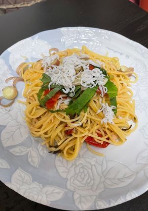初心者でも簡単醤油＆だし大葉茗荷のパスタ-レシピのメイン写真