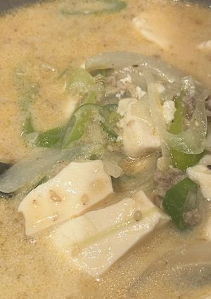 【麻婆豆腐リメイク】坦々スープ*子供OK-レシピのメイン写真