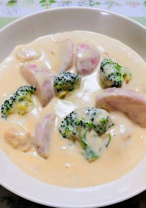 簡単寒い日夕飯！鶏蕪ブロッコリーシチュー-レシピのメイン写真