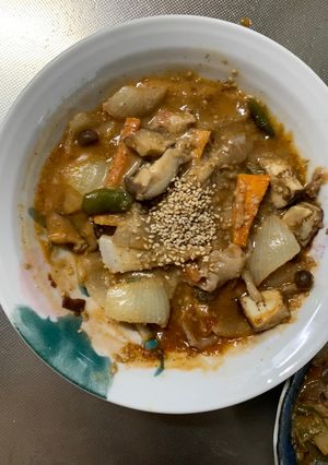 簡単中華風味噌パスタ味甘酢酢豚-レシピのメイン写真
