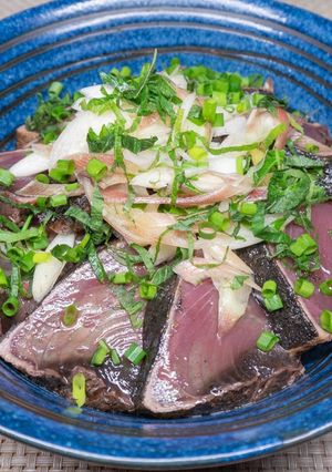 岩下の新生姜を使った、かつおのたたき丼-レシピのメイン写真