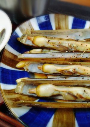 ＊マテ貝のゴマ油めんつゆ焼き＊-レシピのメイン写真