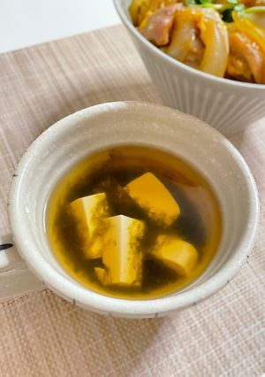 あおさと豆腐のお吸い物-レシピのメイン写真