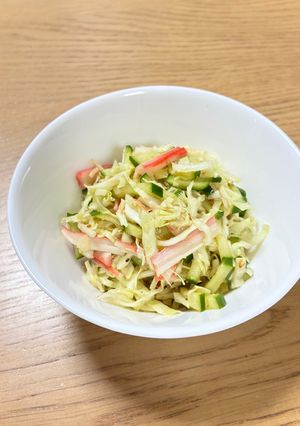 ポン酢で♪カニカマとキャベツのコールスロー-レシピのメイン写真