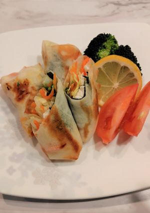 鶏ささみとキャベツの焼き春巻き-レシピのメイン写真