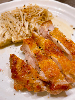 鶏もも肉とエノキのステーキ-レシピのメイン写真