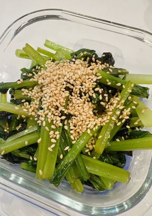 レンジで簡単！海苔香る小松菜のナムル-レシピのメイン写真