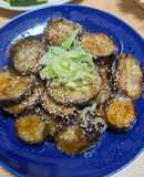 絶品おつまみ！カリモチ食感ナスの甘酢あん