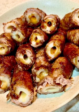 ちくわとチーズの豚バラ肉巻き-レシピのメイン写真