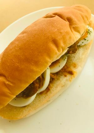調理パン●カレー玉子ドッグ-レシピのメイン写真