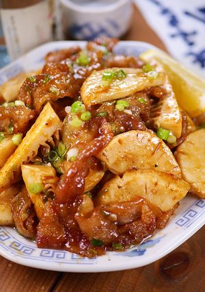 豚と筍のオイスターバターレモン炒め🍚💕-レシピのメイン写真